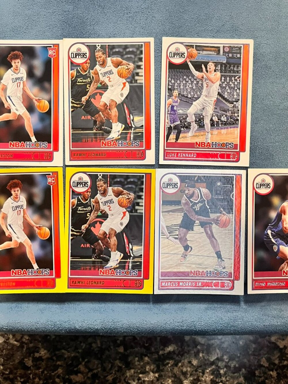 Panini NBA Hoops 2021-22 LA Clippers Basketball Cards Lot Kawhi Leonard RC